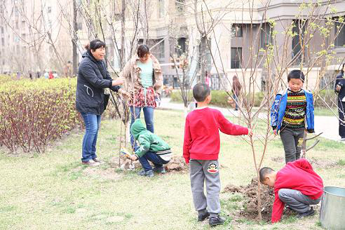 儿童职业体验之小小园艺师植树活动